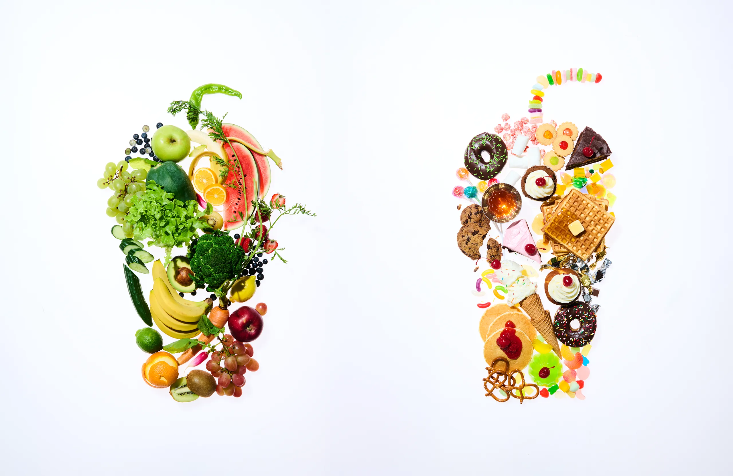 フルーツや野菜とスイーツが描く、modeの多彩な世界観